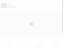 Tablet Screenshot of cerium-technology.com